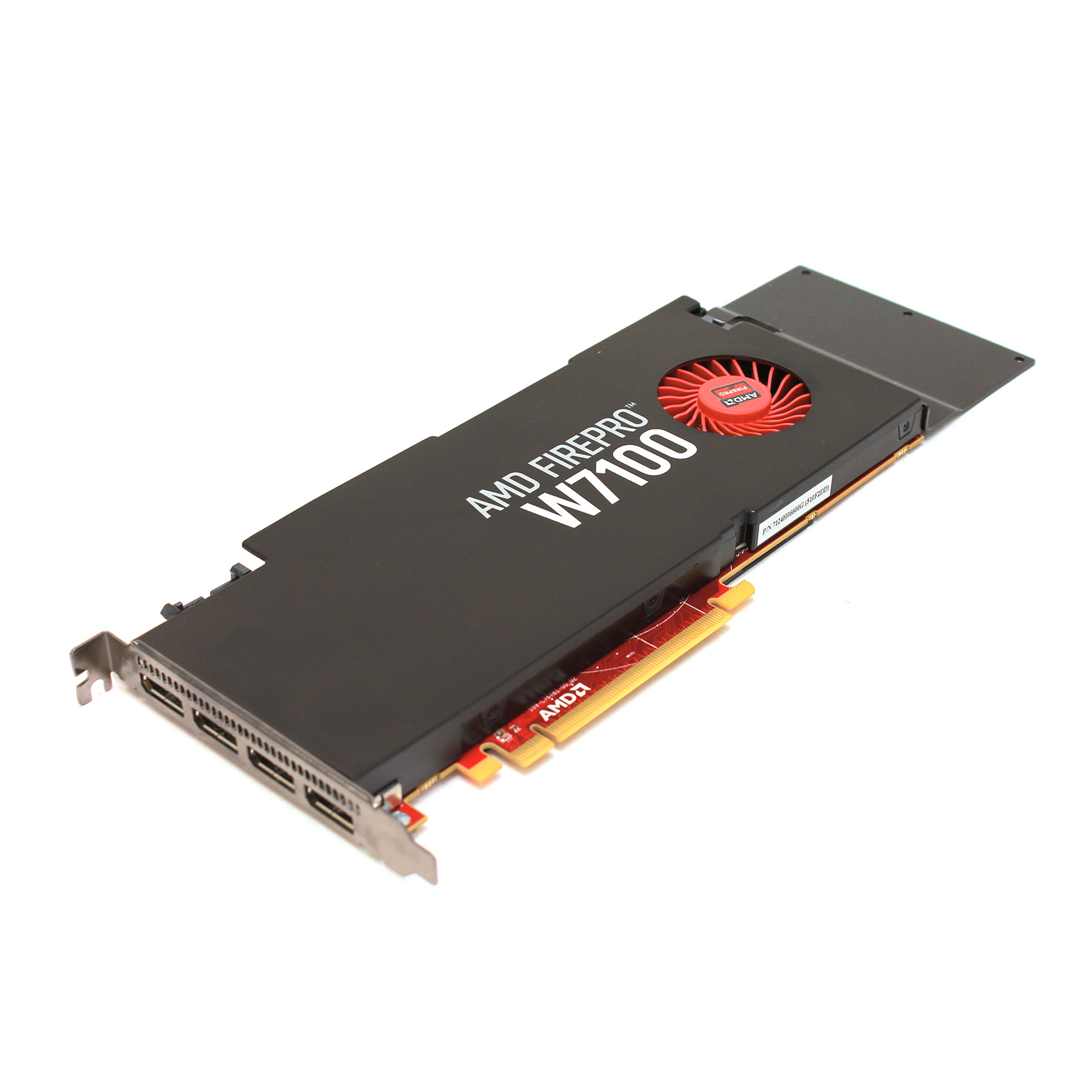 AMD FirePro W7100 4GB workstation graphics card with four DisplayPort outputs